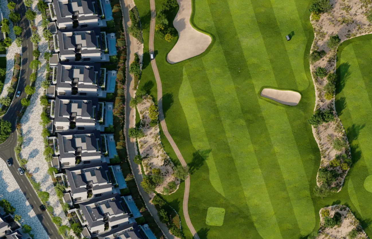 Hudayriyat Golf Estates Abu Dhabi 6 bedroom fairway villa luxury residence golf front views large family home premium interiors
